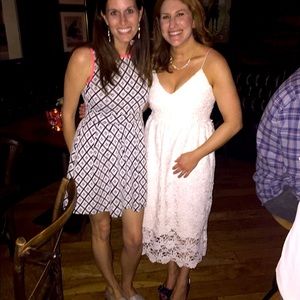 White lace Anthropologie dress